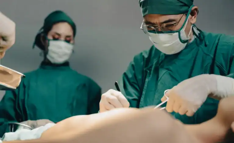 medical team perform surgical operation from surgery complications