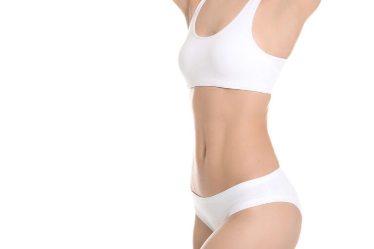 smooth silky skin of young woman