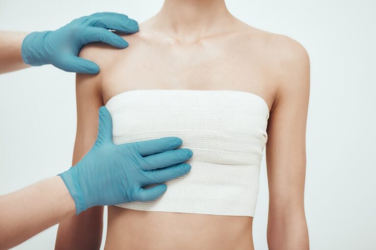 woman wearing compression garment