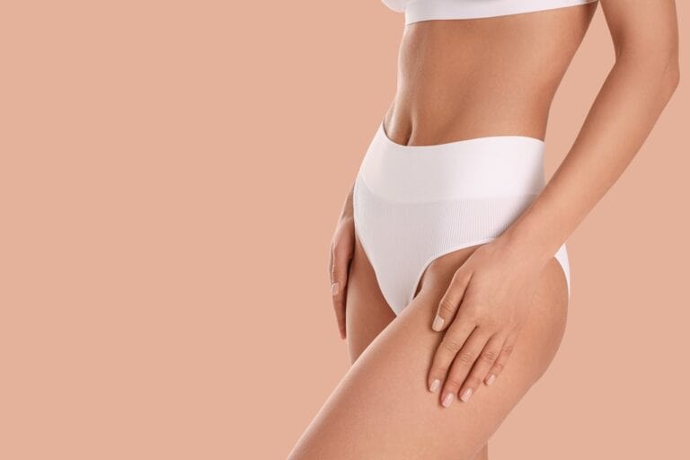 contoured female thigh