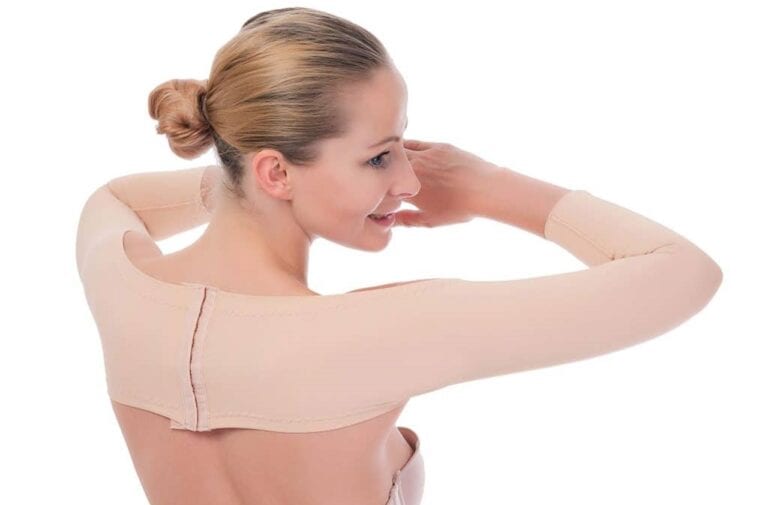 woman wearing a compression garment