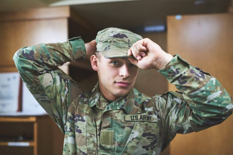 young male soldier