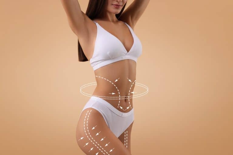 woman with arrows on body