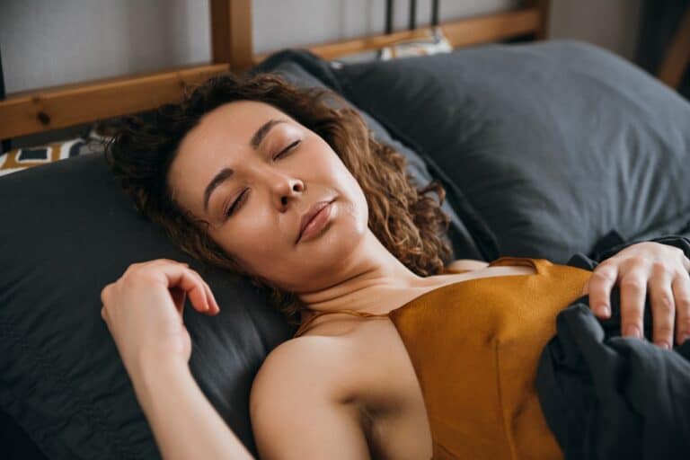 woman sleeping peacefully
